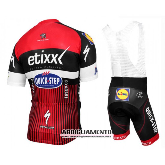 Abbigliamento Etixx Quick Step 2016 Manica Corta E Pantaloncino Con Bretelle Rosso E Nero - Clicca l'immagine per chiudere